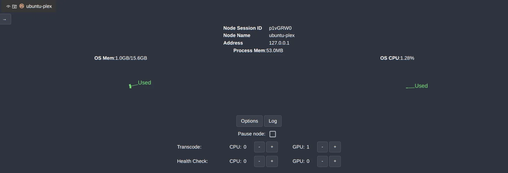 single worker process set at worker details